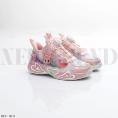 Baskets Fille B636 Pink