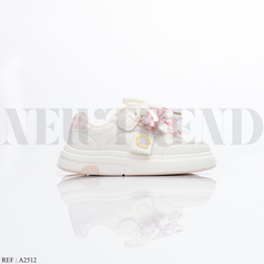 Baskets Fille A2512 White/Pink