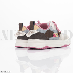 Baskets Fille AB2530 Beige/Plum
