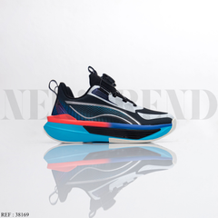 Baskets Garçon 38169 Black/Blue