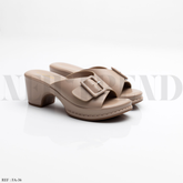 Mules à plateforme FA-36 DK Beige
