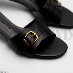Mules à talon LL-184 Black