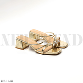Mules à plateforme LL-199 Gold