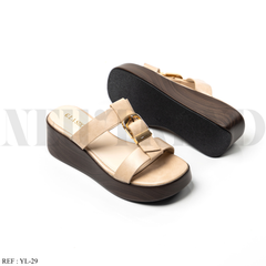 Mules Compensées YL-29 Beige