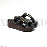 Mules Compensées YL-29 Black