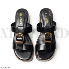 Mules Compensées YL-29 Black