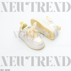 Baskets Fille B2509 White/Yellow