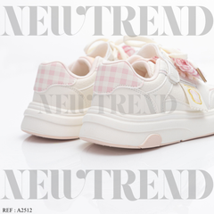 Baskets Fille A2512 White/Pink