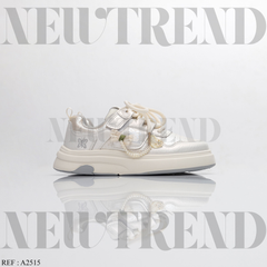 Baskets Fille A2515 White/Silver