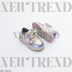 Baskets Fille AB2528 Beige/Purple