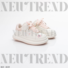 Baskets Fille B109 White/Pink