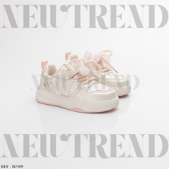 Baskets Fille B2509 White/Pink