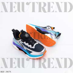 Baskets Garçon 38175 Black/Silver