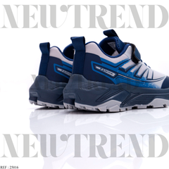 Baskets Garçon A25016 Grey/Blue