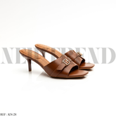 Mules à talon KN-28 Brown