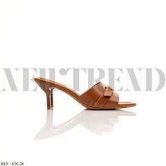 Mules à talon KN-28 Brown