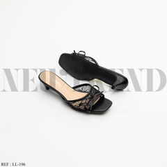 Mules à talon LL-196 Black