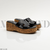 Mules Compensées LL-201 Black