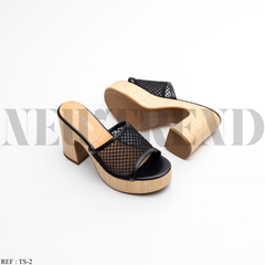Mules à plateforme TS-2 Black