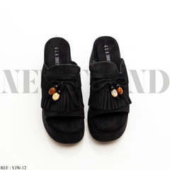 Mules Compensées YJW-12 Black