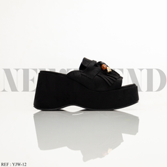 Mules Compensées YJW-12 Black