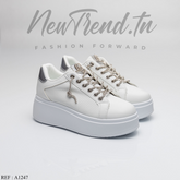 GLA Femme A1247 White/Silver