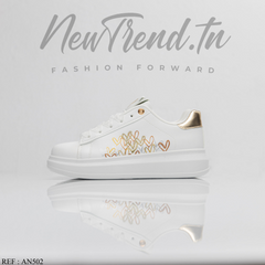 Seline Femme AN502 White/Gold