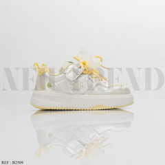 Baskets Fille B2509 White/Yellow