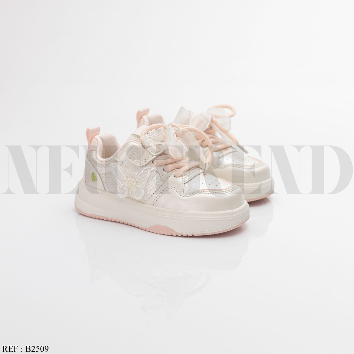 Baskets Fille B2509 White/Pink