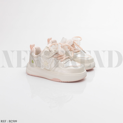 Baskets Fille B2509 White/Pink