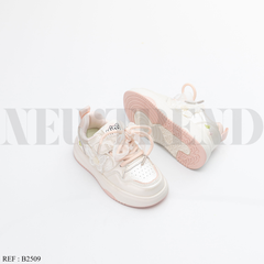 Baskets Fille B2509 White/Pink