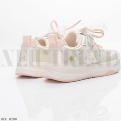 Baskets Fille B2509 White/Pink