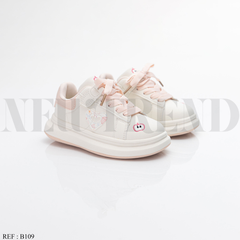 Baskets Fille B109 White/Pink