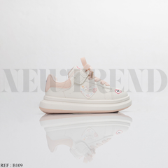 Baskets Fille B109 White/Pink