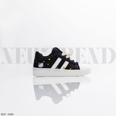 Baskets Fille A800 White/Black