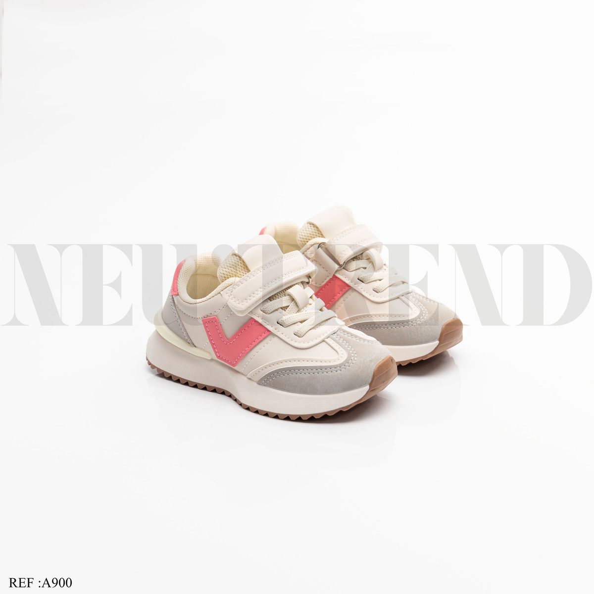 Baskets Fille A900 White/Pink