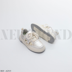Baskets Fille A2515 White/Silver