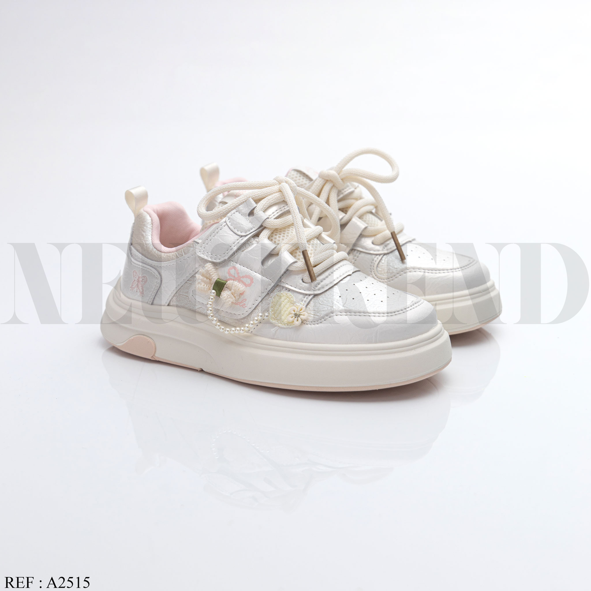 Baskets Fille A2515 White/Pink