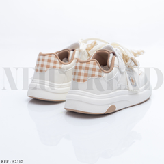 Baskets Fille A2512 White/Khaki