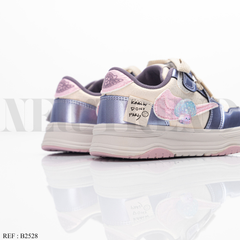 Baskets Fille AB2528 Beige/Purple