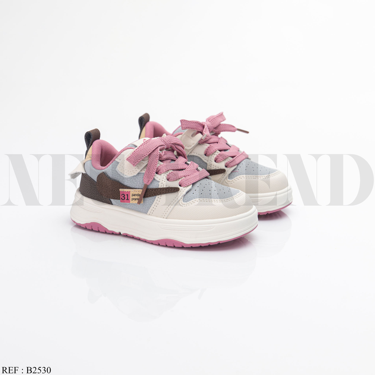 Baskets Fille AB2530 Beige/Plum