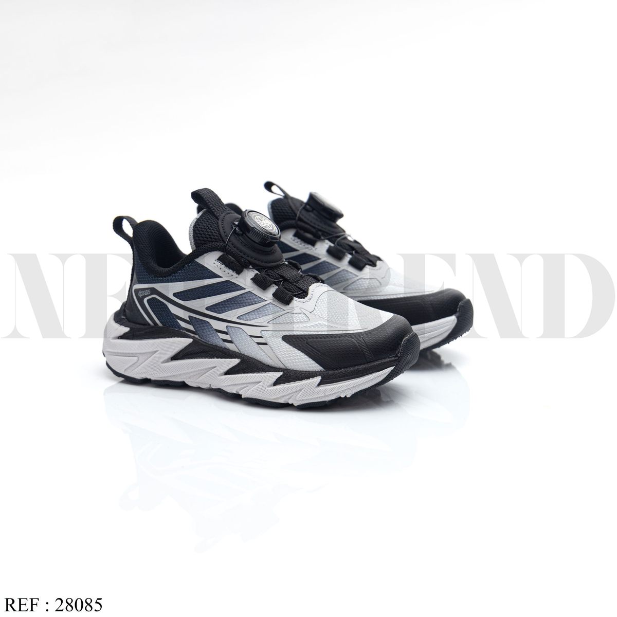 Baskets Garçon 28085 Black/Grey