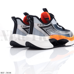 Baskets Garçon 38146 Grey/Red