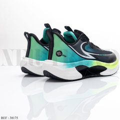 Baskets Garçon 38175 Black/Green