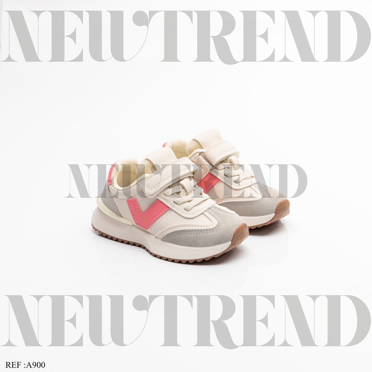 Baskets Fille A900 White/Pink