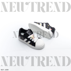 Baskets Fille A800 White/Black