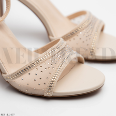 Sandales à talon LL-137 Beige