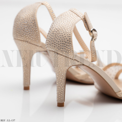 Sandales à talon LL-137 Beige