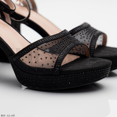 Sandales à talon LL-145 Black