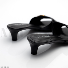 Mules à talon LL-184 Black